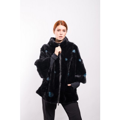 Giacca di Z. di visone Black